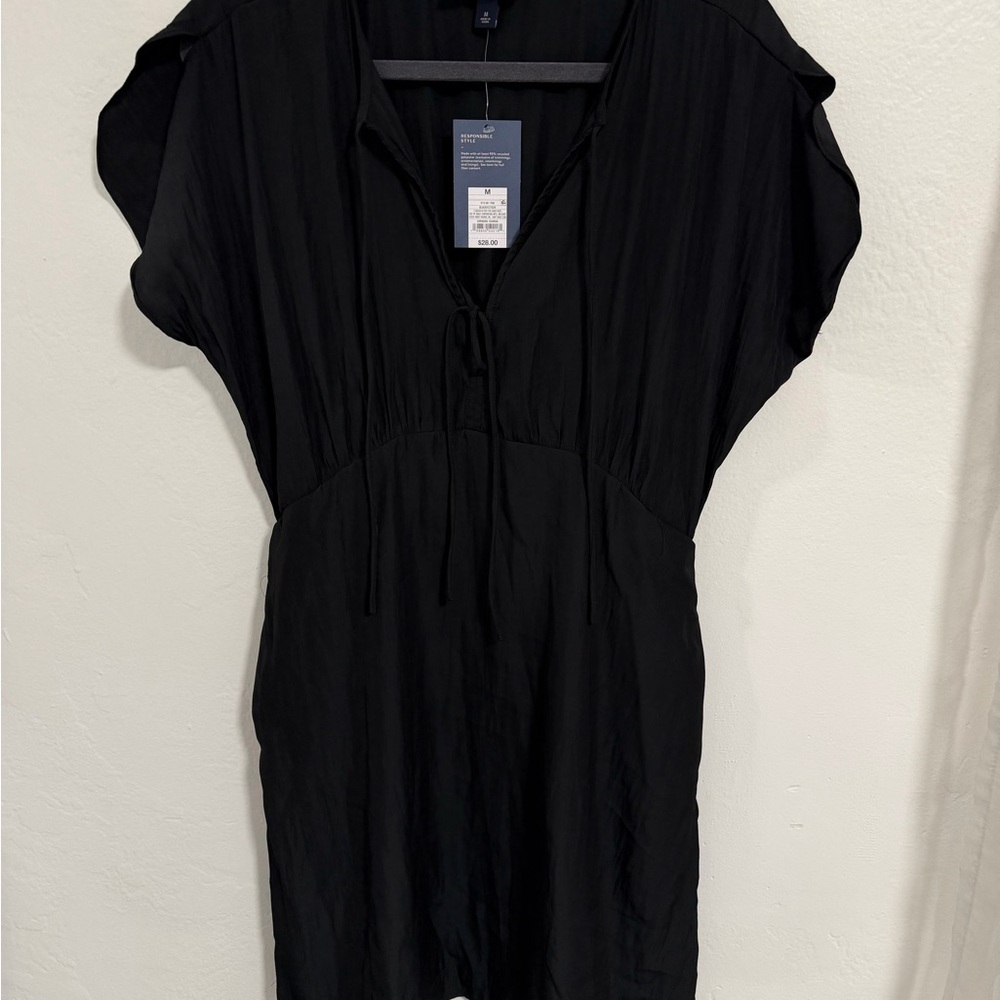 Tie-Front Flutter Short Sleeve Mini A-Line Dress - Universal Thread Medium NWT - Picture 9 of 15